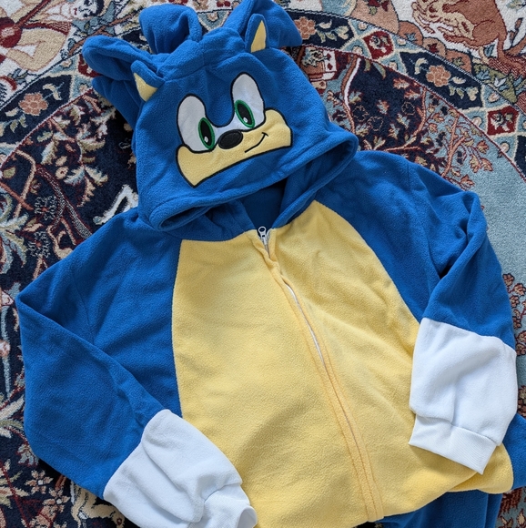 Sonic the Hedgehog Character Onesie Halloween Costume or Pajamas - Picture 1 of 3